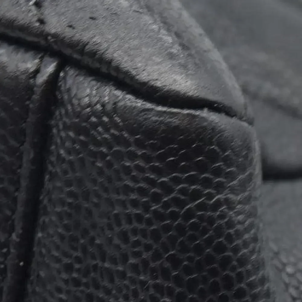 CHANEL Black Quilted Leather Double C Tote
